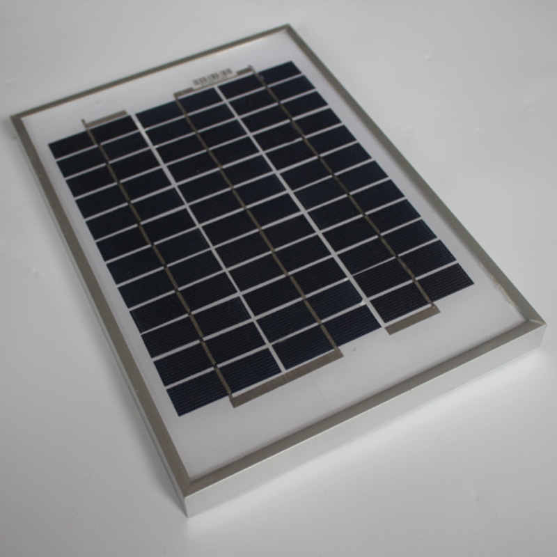多晶硅太阳能板多晶硅电池板组件光伏发电板18V5W太阳板充12V电瓶