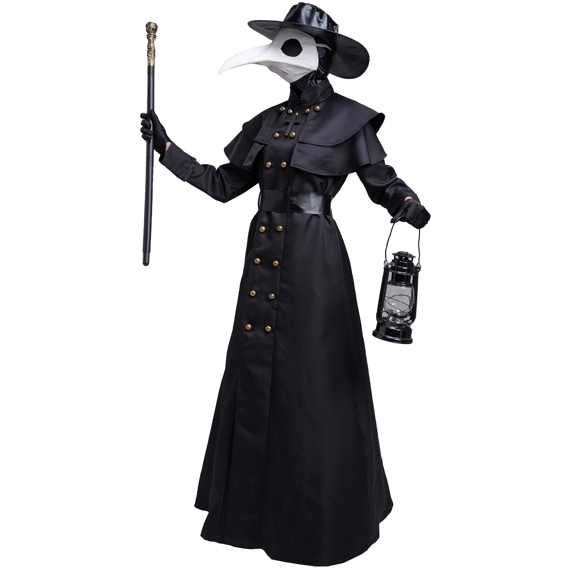 Halloween Plague Doctor Crow Long Mouth Movie Costume Cosplay Costume NSMRP79092