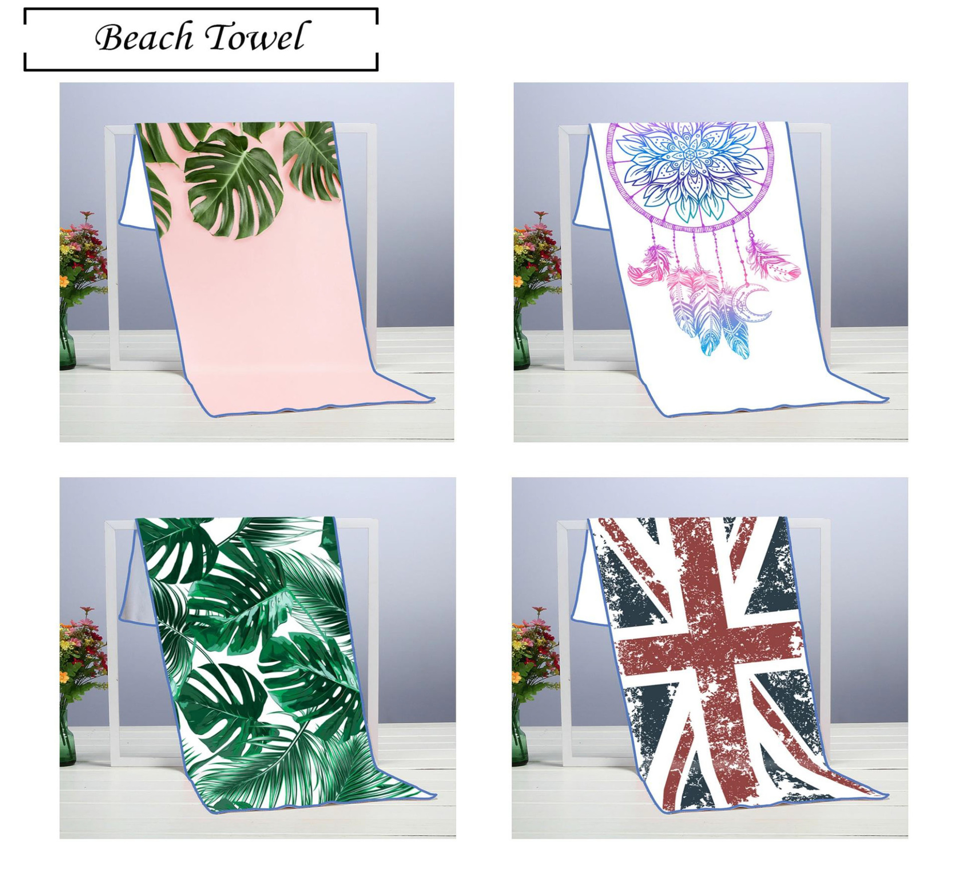 双面绒沙滩巾---6