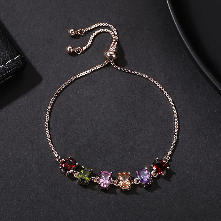 Fashion Geometric Copper Rhinestones Bracelets