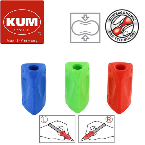German KUM Sattler TriGrip ergonomic left and right hand correction triangle pen holder