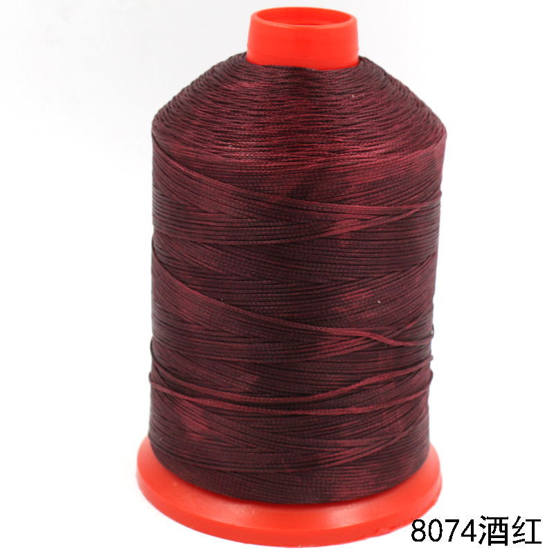 210D 왁스 실 8074 와인 레드