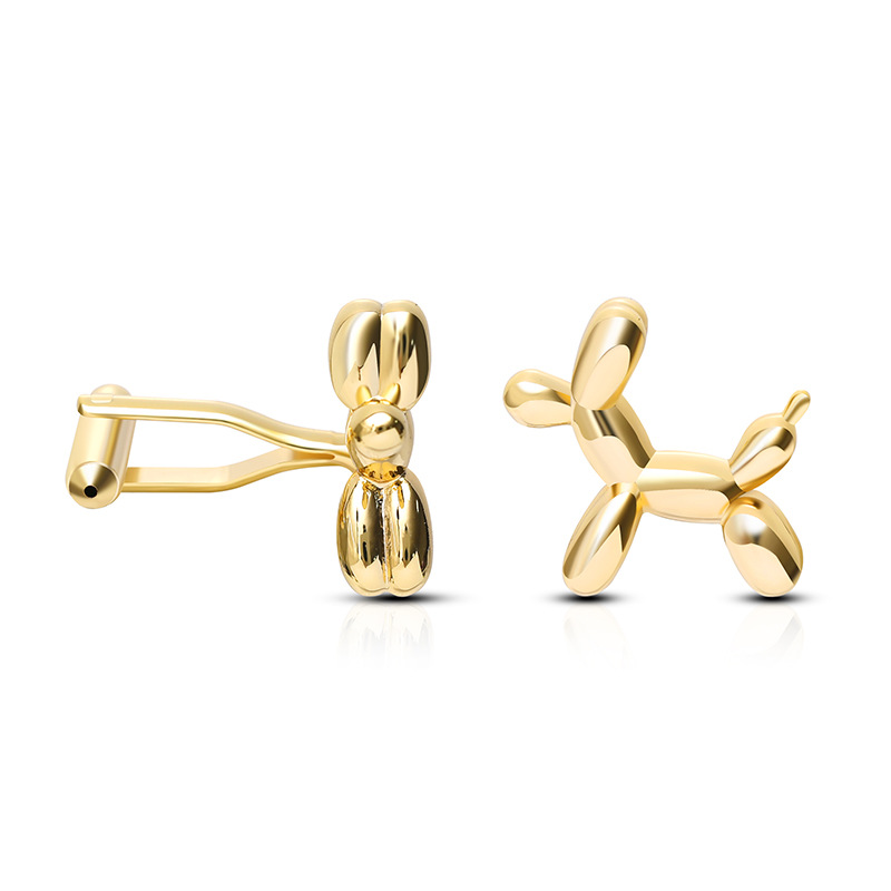 Koreańskie, gorąco sprzedające się, wysokiej jakości spinki do mankietów z miedzi w kształcie małego zwierzęcia, spinki do mankietów w kształcie psa, męskie, francuskie mankiety koszul_voghion.com