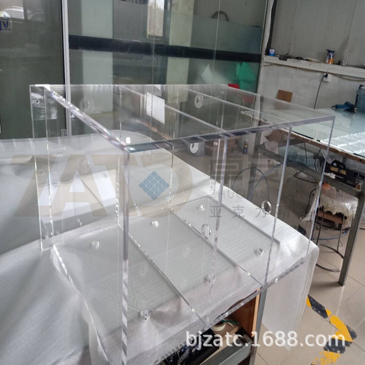 亚克力有机玻璃透明五面盒有机玻璃水箱实验盒子透明玻璃展示罩