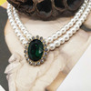 Retro elegant chain for key bag , dress, lace cheongsam, accessory, necklace from pearl, short set