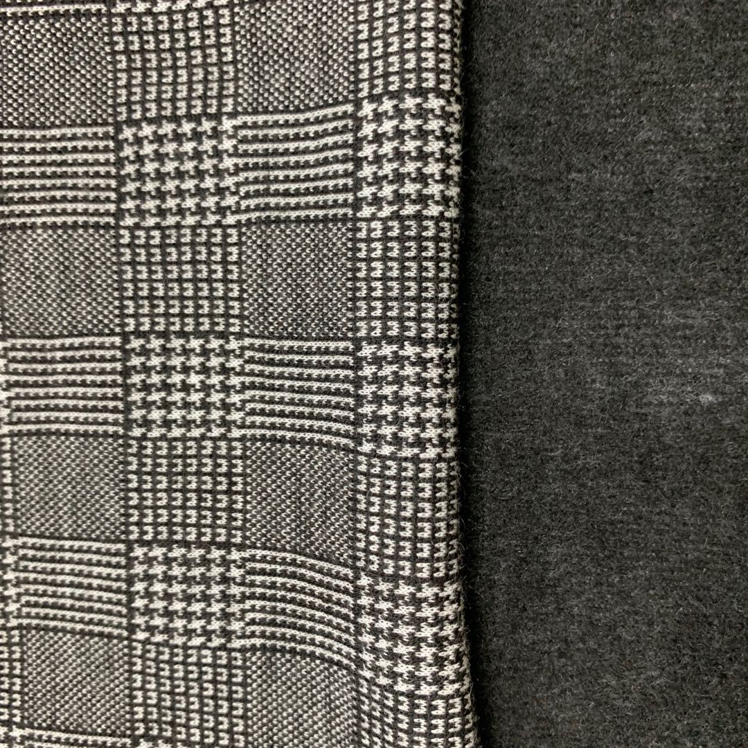 厂家供应   涤弹力提花千鸟格不倒绒，银狐绒，保暖面料