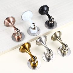 Bedroom door thickened door stop stainless steel punch-free silent door suction Bathroom stainless steel strong magnetic floor suction