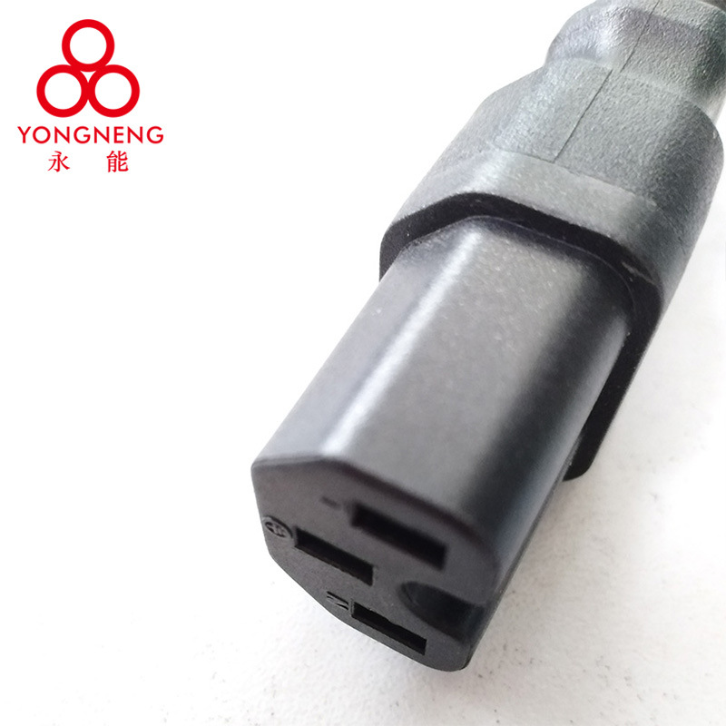 60245 3x1.0mmYZW凹槽 品字头三插母头电源线	 国标品字尾电源线