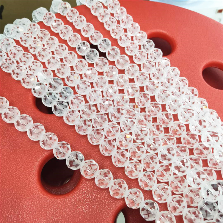 Wholesale of special crystal jewelry cut white crystal loose beads, DIY glass semi-finished jewelry beads, factory direct sales detail image 7