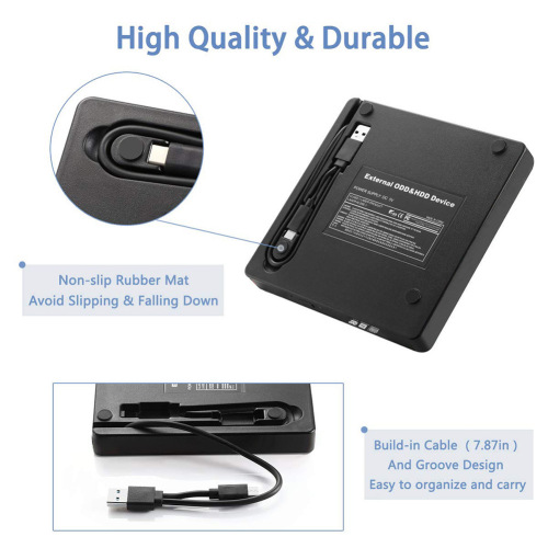 USB3.0 two-in-one computer external optical drive DVD RW burner CD player 2 in 1 Combo Type C
