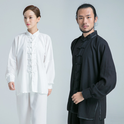  Tai chi clothing kung fu uniforms for women and men cotton linen long sleeve breathable martial arts clothing training clothes