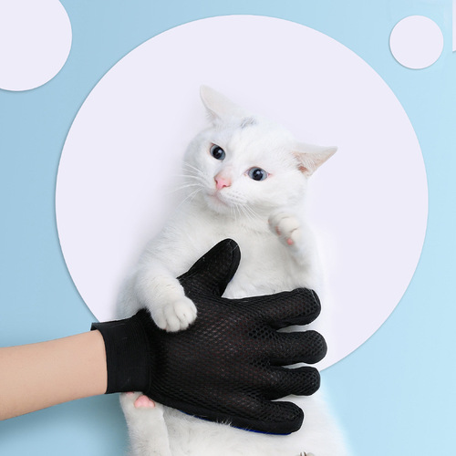 Factory direct sales cat pet cleaning grooming gloves pet grooming massage gloves silicone dog bath massage brush