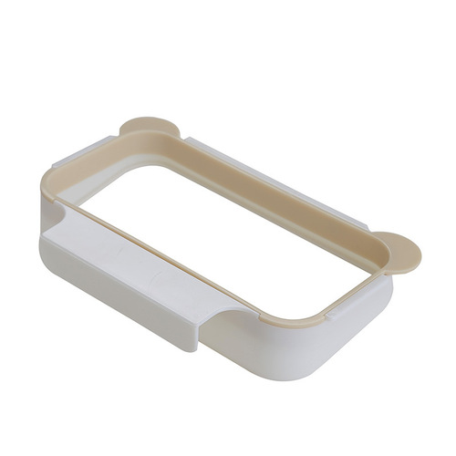Cross-border direct selling multifunctional kitchen plastic garbage bag storage rack cabinet door back hanging rag garbage rack