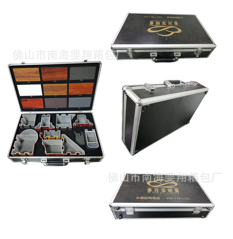 专业生产各类门窗铝型材配件展示箱 门窗料头材料展示箱 色卡箱