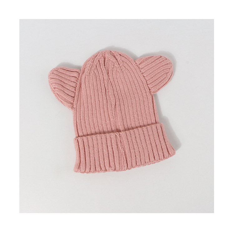 Children's Hats Round Ears Woolen Hats New Cute Baby Hats Warm Knitted Hats Wholesale display picture 10