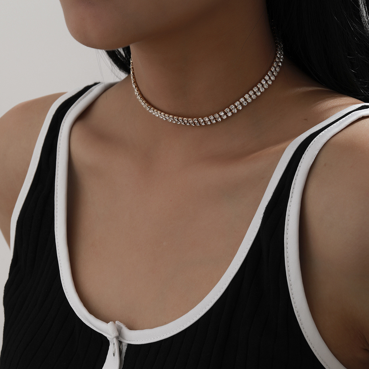 Collar Simple De Diamantes De Moda display picture 10