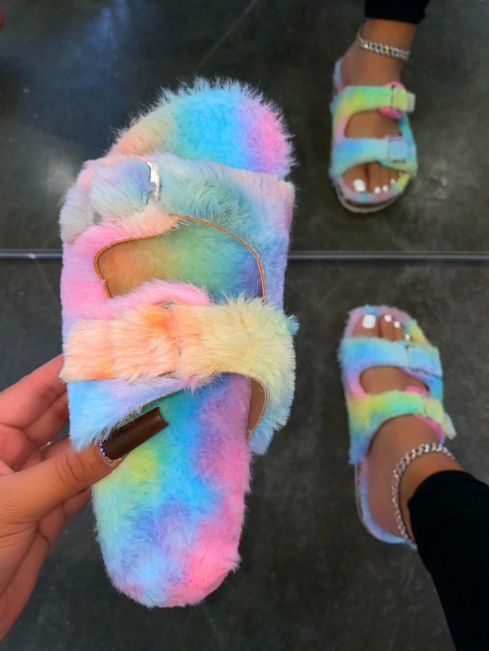 S8068 Amazon Aliexpress Hot Explosion 2021 Beach Candy Color Leisure Ping Tao Jiao Sandals And Slippers