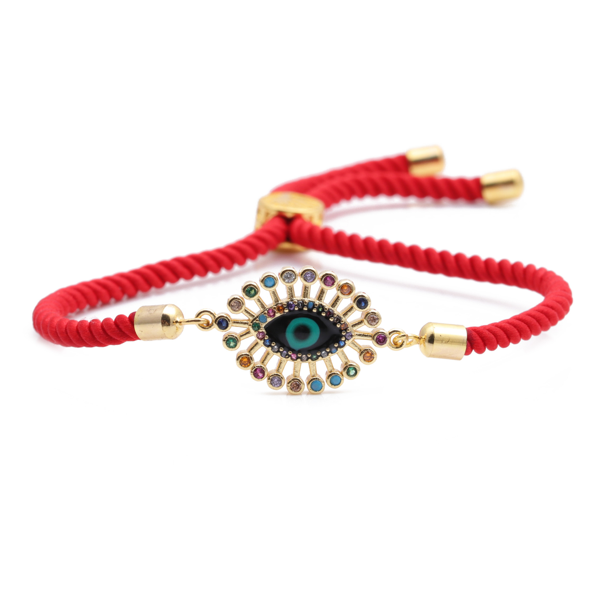 Pulsera De Ojo De Diablo De Circonita Con Micro Incrustaciones De Cobre De Gran Venta display picture 5