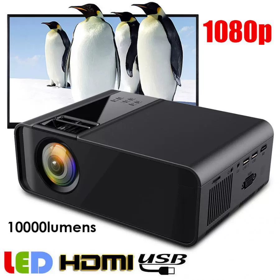 Проектор W10 для дома и офиса HD 1080P, WIFI беспроводной экран