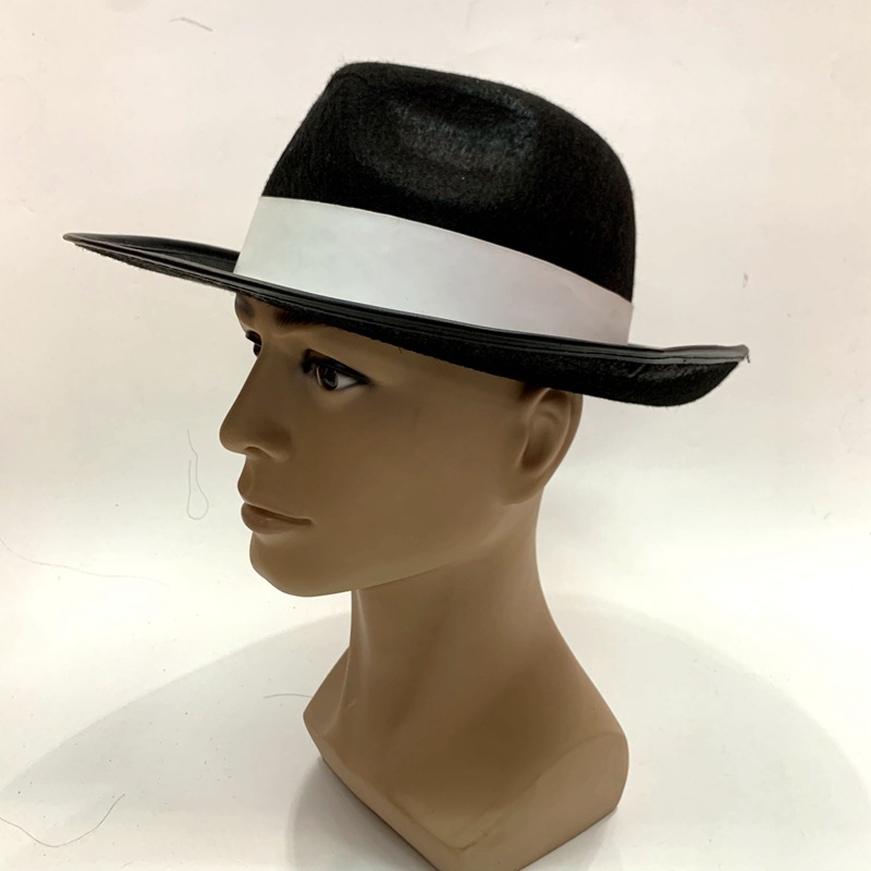 Qianfang Festival wig hat, popular cowboy hat, top hat, horseman rider hat, Festival hat, White broadband hat 2231 detail image 5