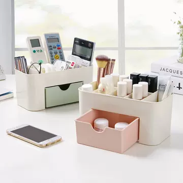 Drawer Type Cosmetic Storage Box Plastic Desktop Storage Box Household Dresser Jewelry Mini Finishing Box - ShopShipShake