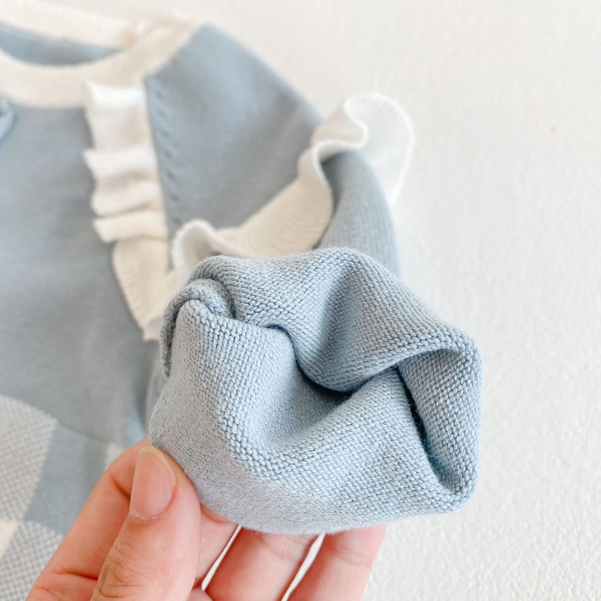 Abbigliamento Ins primavera autunno per bambine e neonati, tuta in filato di cotone a maniche lunghe a quadri per neonati, borse, Bihar_voghion.com