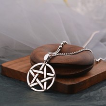 韩国风新款五角星泰银项链女小众设计感大号星星吊坠星芒项链百搭