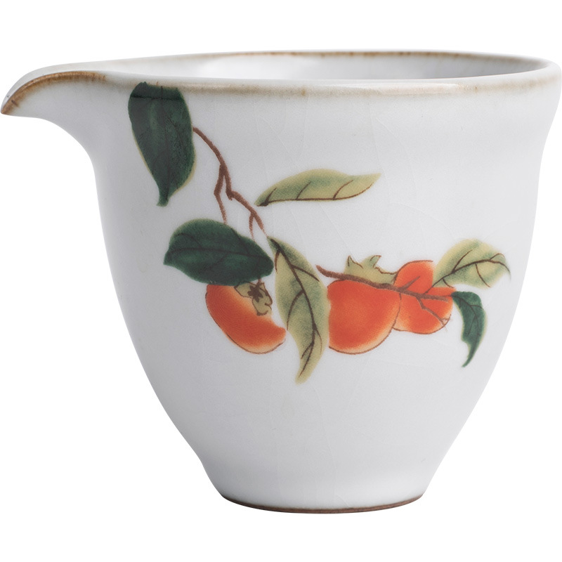 Ceramic capacious tea cup for home use, teapot, tea set with accessories
