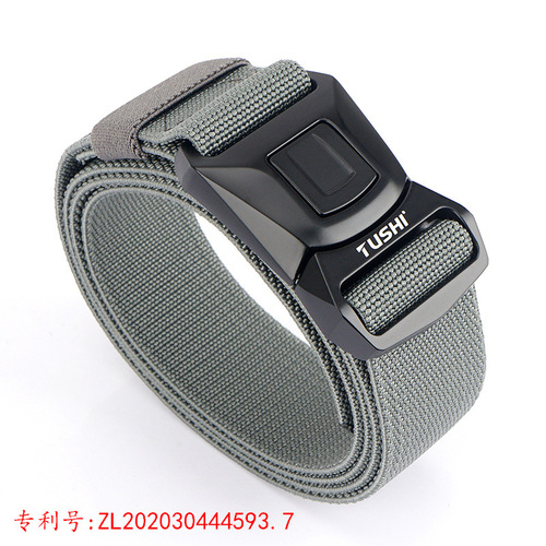 New quick-release buckle workwear outer belt quick-drying elastic elastic trouser belt men's belt manufacturer wholesale