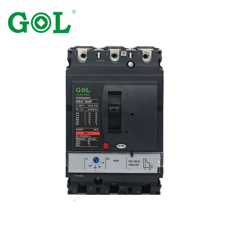 【MCCB塑壳断路器】国隆塑壳断路器MCCB GLM2x(NSx)--100N/3