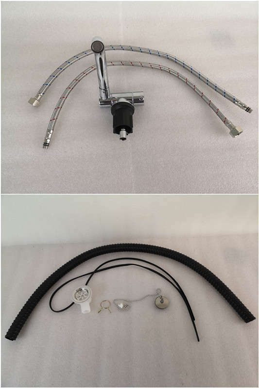 RV yate fregadero de acero inoxidable lavabo con tapa de vidrio templado 380*280*136mm GR-566B