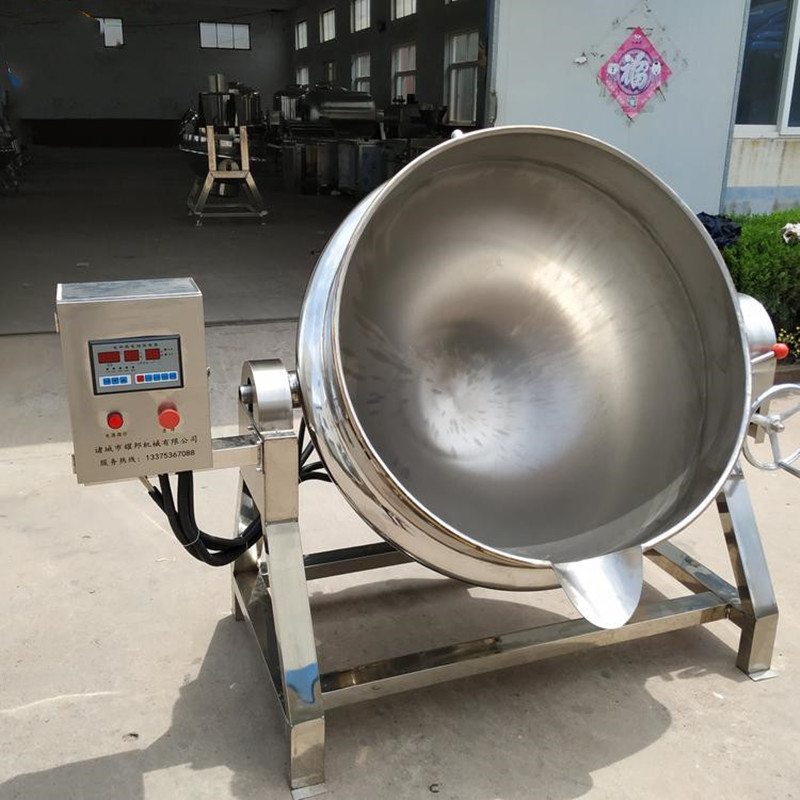 熟食加工全套设备 商用卤熟食锅 大型不锈钢可倾斜式摇摆熬汤锅