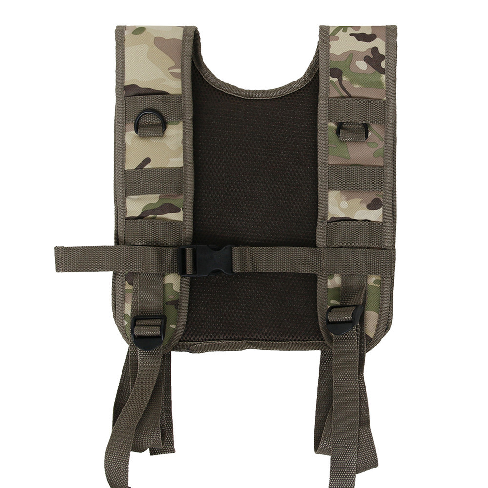 双肩迷彩战术背心 打猎狩猎包 户外便携收纳背肩带 有配套腰带