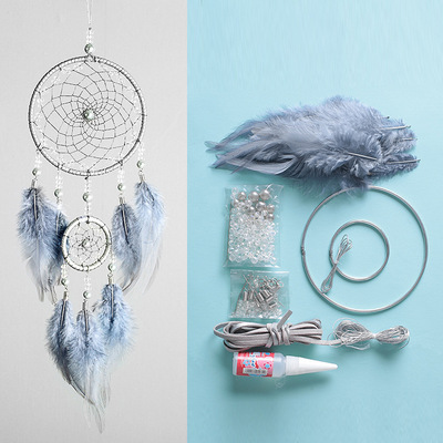 捕夢網材料diy 男生複古手工包手工制作森系複古編織飾品風鈴挂飾