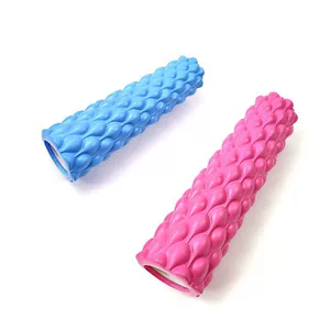EVA Hollow Yoga Column 45cm Extended Foam Axis Muscle Relaxation Massage Stick Roller Wolf Tooth Stick