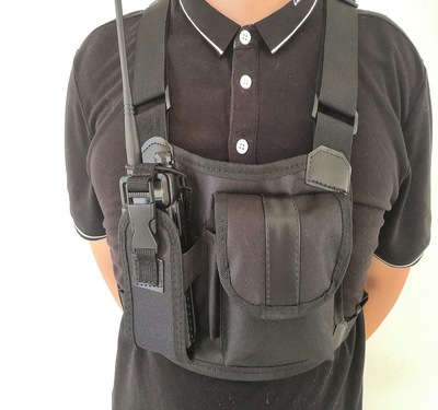 Shoulders walkie-talkie Chest pack Security tactics ventilation walkie-talkie Mobile phone bag Storage bag