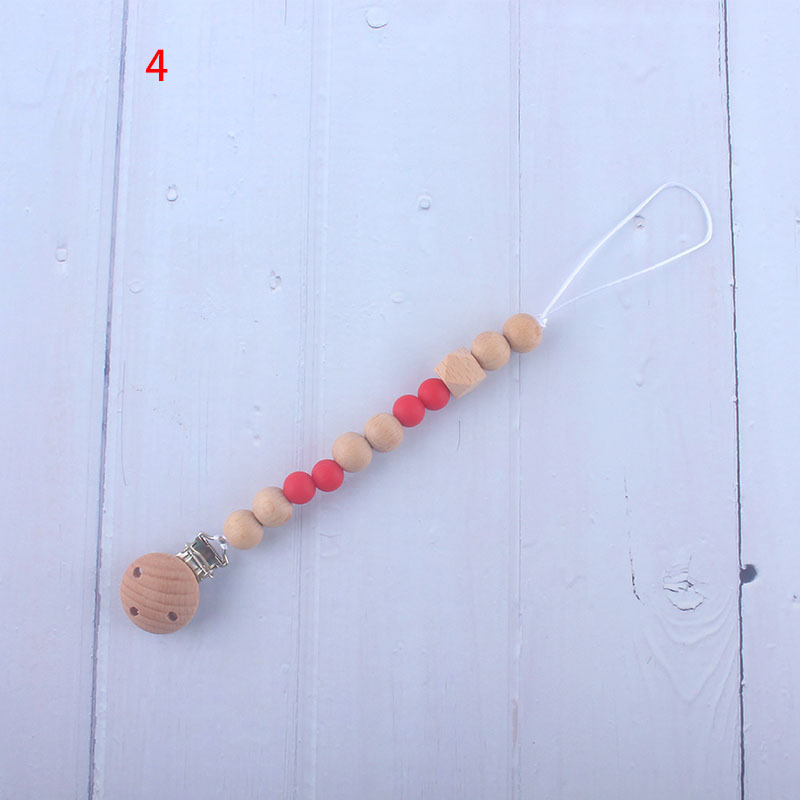 Nueva fábrica directa bebé Beech juguete mordedor bebé chupete de silicona pezón anti-gota cadena materna y infantil suministros