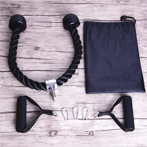 Arm rope seven-piece set fitness biceps pull rope press down training triceps pull rope men and women resistance band