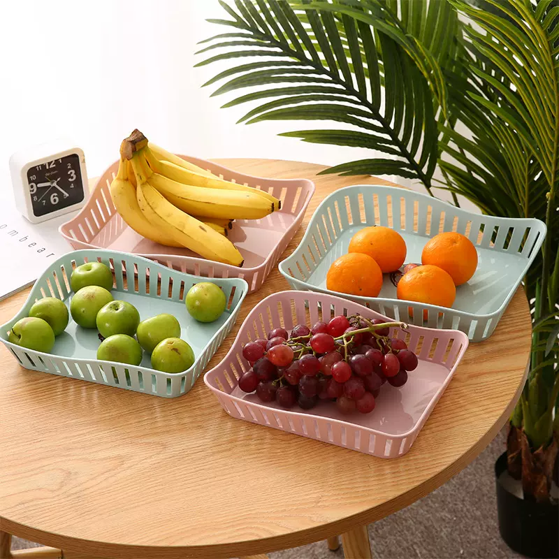 现代简约欧式水果盘客厅塑料果蔬篮创意糖果盘家用干果盘厂家批发