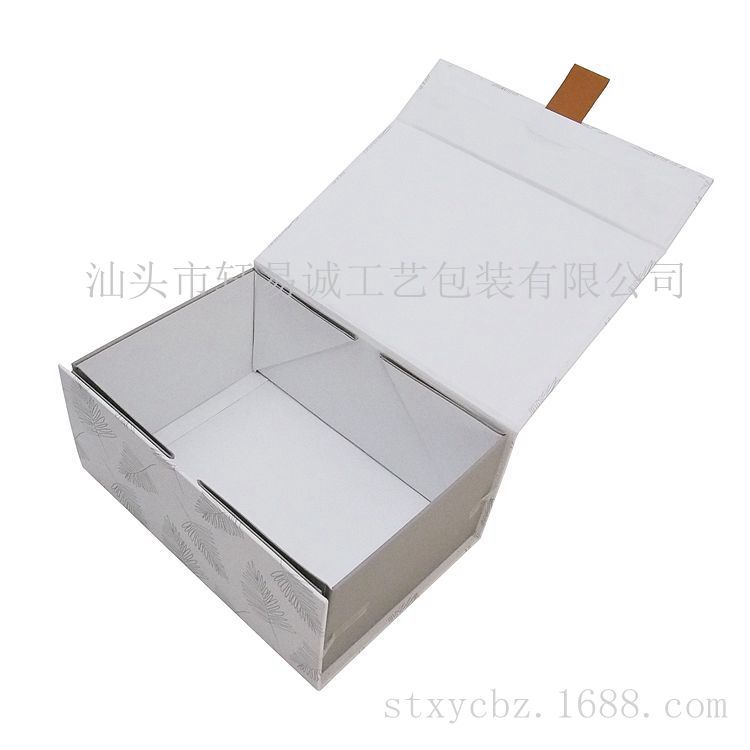 掌柜推荐磁铁小号折叠礼品盒 手提翻盖硬灰板纸盒 通用外贸礼盒子