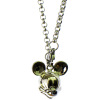 Necklace, fashionable accessory, silver pendant suitable for men and women, chain, 2020, with little bears