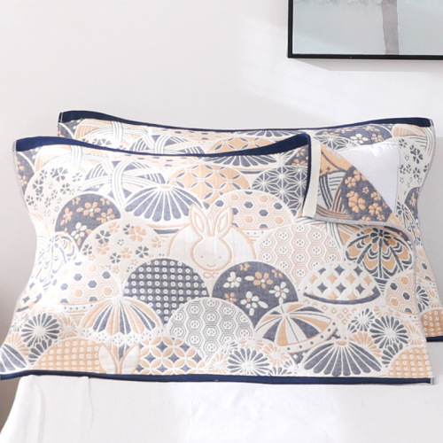 A pair of student and adult cotton pillow covers, thickened high-end cartoon pillow covers, single non-slip and non-falling