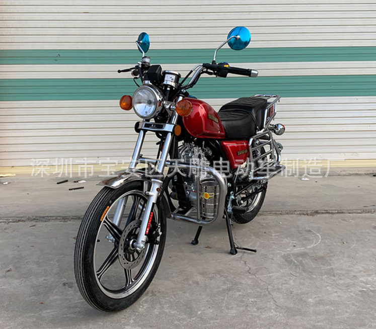 Nuevo Chongqing marca cuatro spray eléctrico príncipe máquina de cadena motocicleta hombre 150C aire refrigerado coche de calle puede ser licenciado