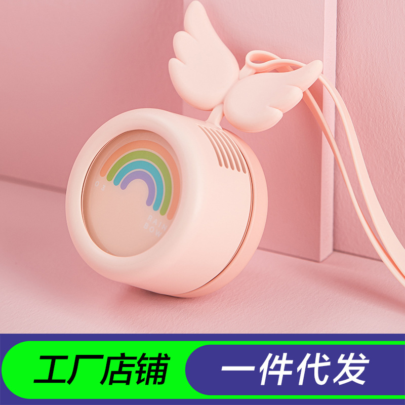 2020新品创意迷你风扇懒人便携挂脖风扇USB可爱网红风扇礼品定制|ms