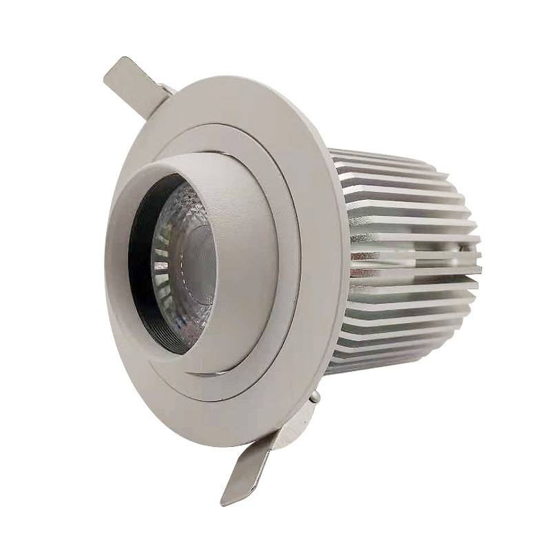 Source from the factory LED bullseye spotlights 30W 360-degree swivel embedded for clothing showrooms and tile shops