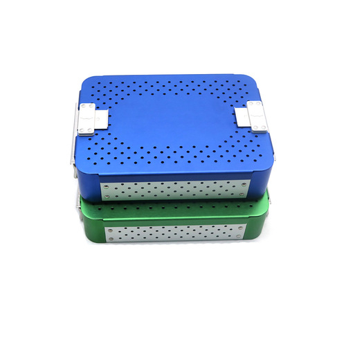 Microsurgical instrument disinfection box, high-temperature and high-pressure aluminum alloy ophthalmic instrument disinfection box, metal box, China