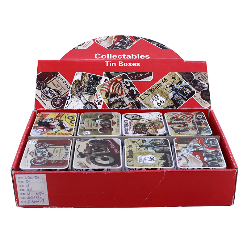 工厂直销彩盒包装混装小卡片盒针线盒马口铁盒