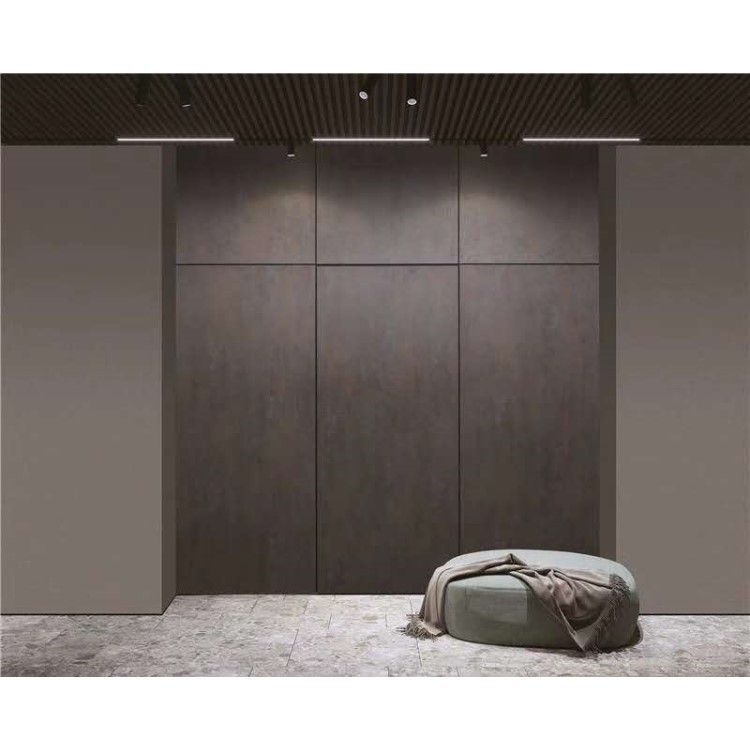 Foshan Luz de fábrica de lujo simple 2020 nueva puerta ecológica puerta compuesta de madera maciza una puerta a la puerta invisible creativa superior image 3