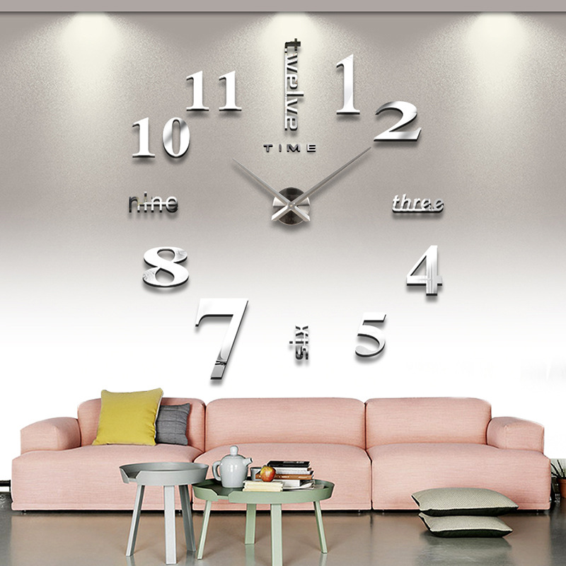 Modern art super mute wall clock living...