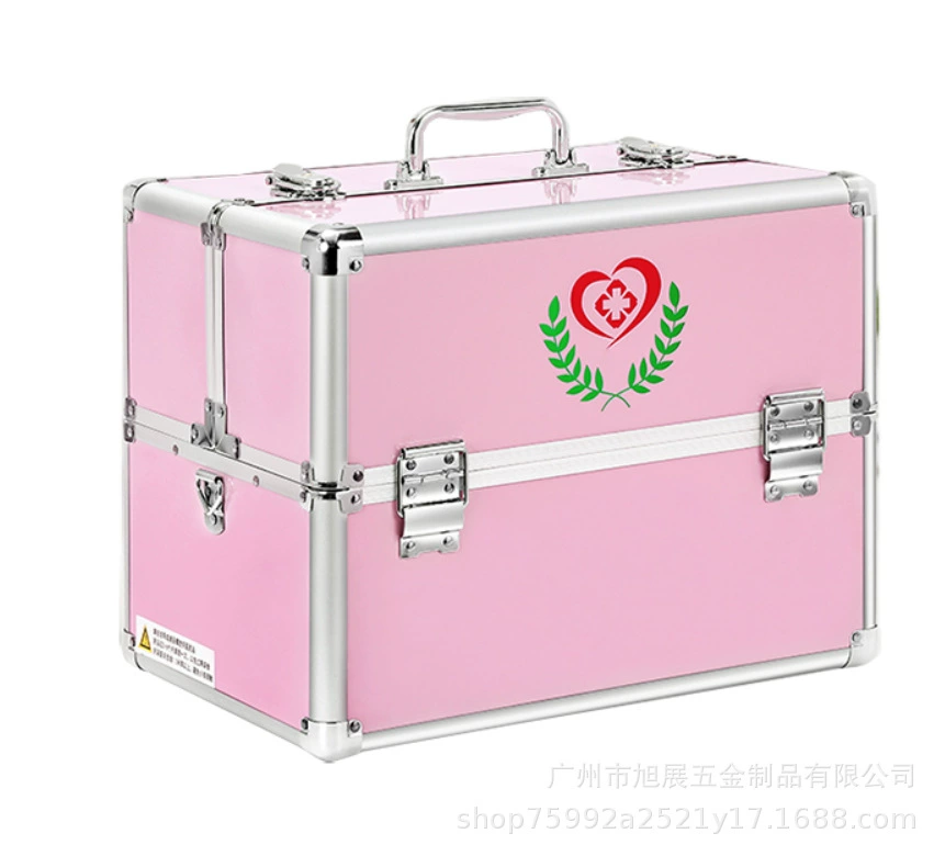 Аптечка из алюминиевого сплава портативная Семейная Аптечка Здравоохранение алюминиевая коробка большой ремень для хранения производитель